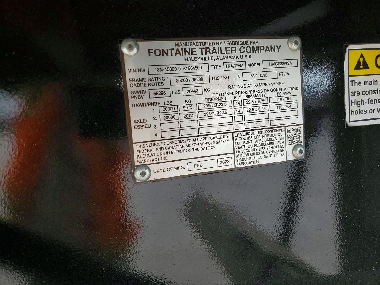 2024 FONTAINE All models VIN 13N153200R1564500 photo 10