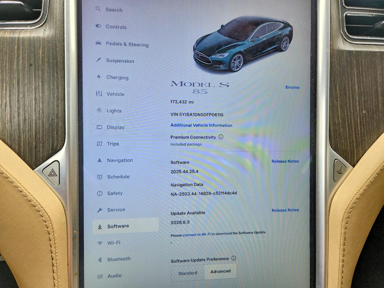 2013 Tesla Model s VIN 5YJSA1DN5DFP06115 photo 9