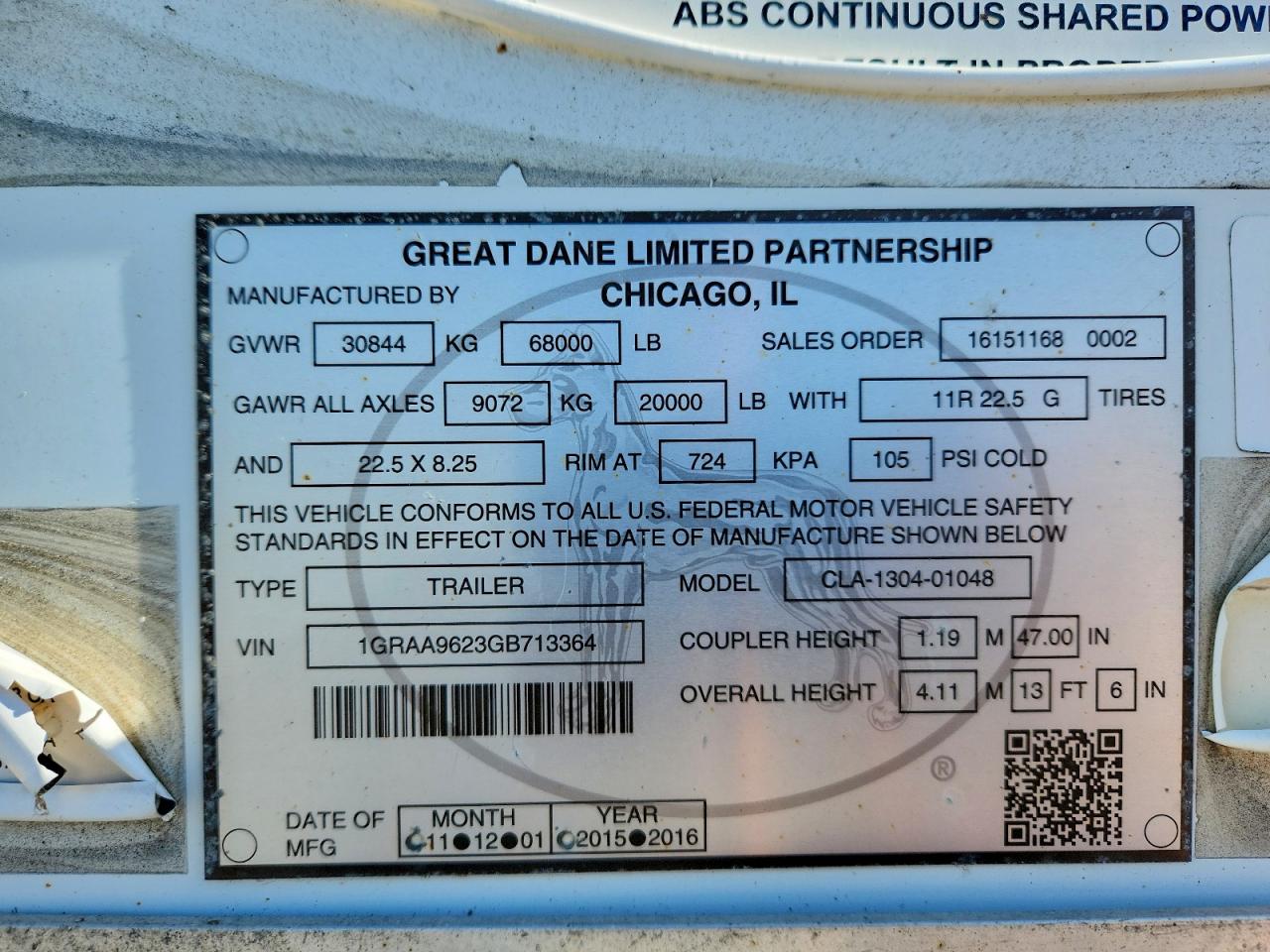 2016 GREAT All models VIN 1GRAA9623GB713364 photo 10