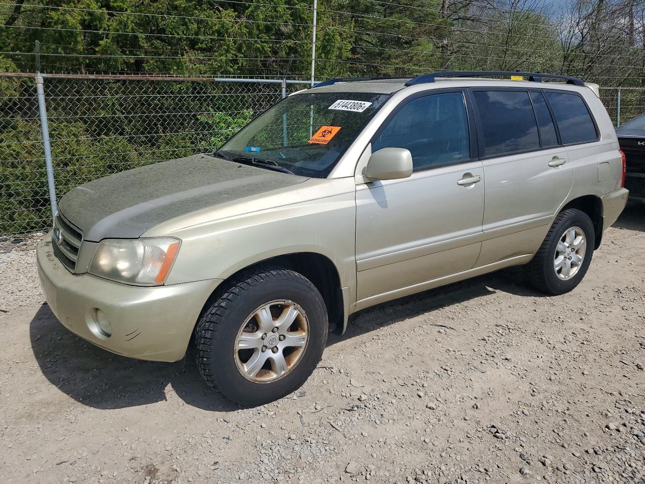2001 Toyota Highlander VIN JTEHF21AX10026316 photo 1