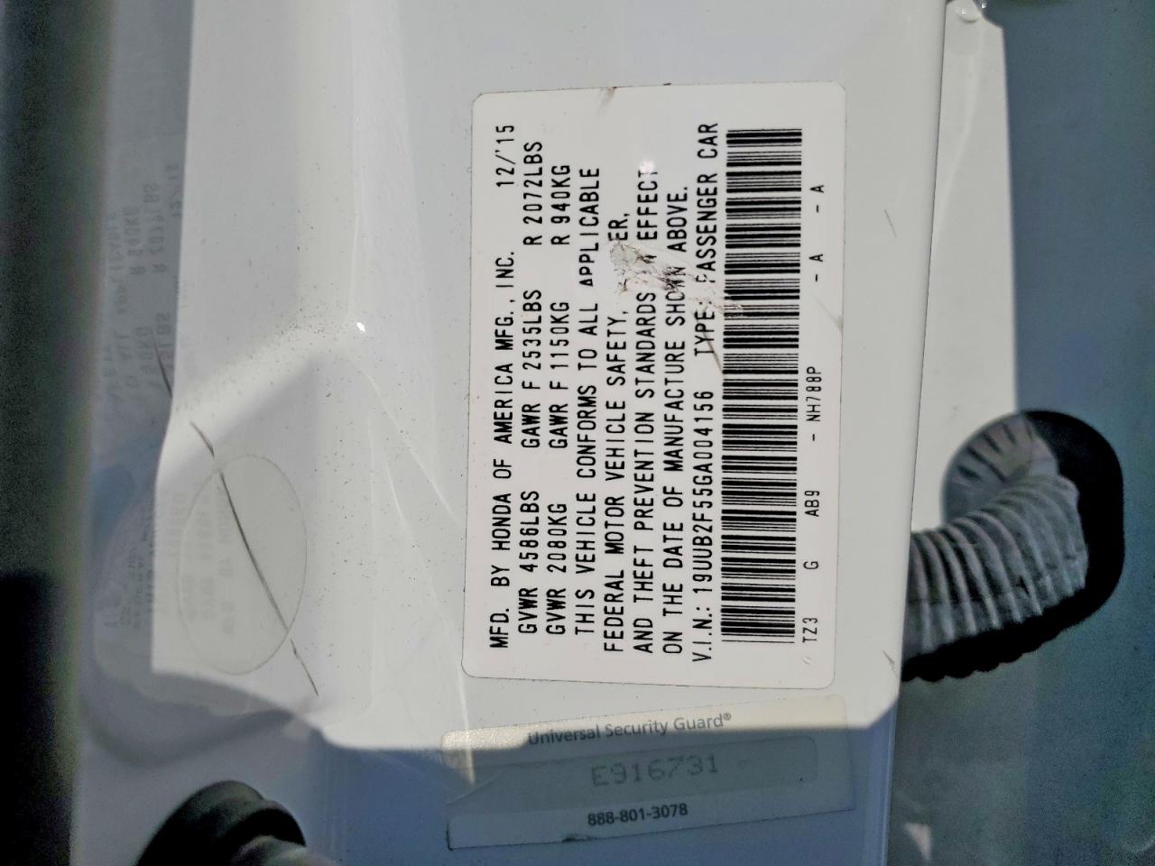 2016 Acura Tlx VIN 19UUB2F55GA004156 photo 12