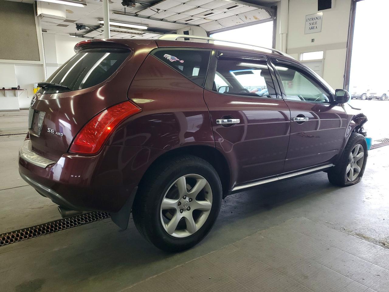 2006 Nissan Murano VIN JN8AZ08W56W542143 photo 3