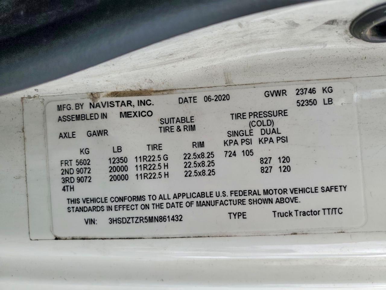 2021 International All other VIN 3HSDZTZR5MN861432 photo 10