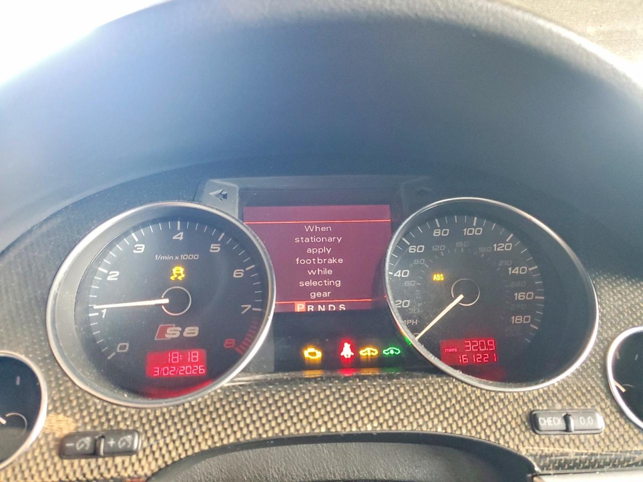 2007 AUDI S8 VIN WAUPN44E97N005950 photo 9