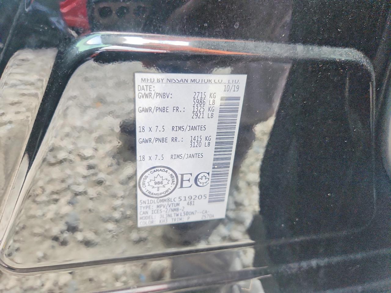 2020 Infiniti Qx60 VIN 5N1DL0MM8LC519205 photo 12