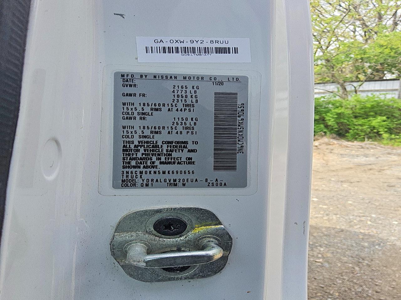 2021 Nissan Nv VIN 3N6CM0KN5MK690656 photo 12