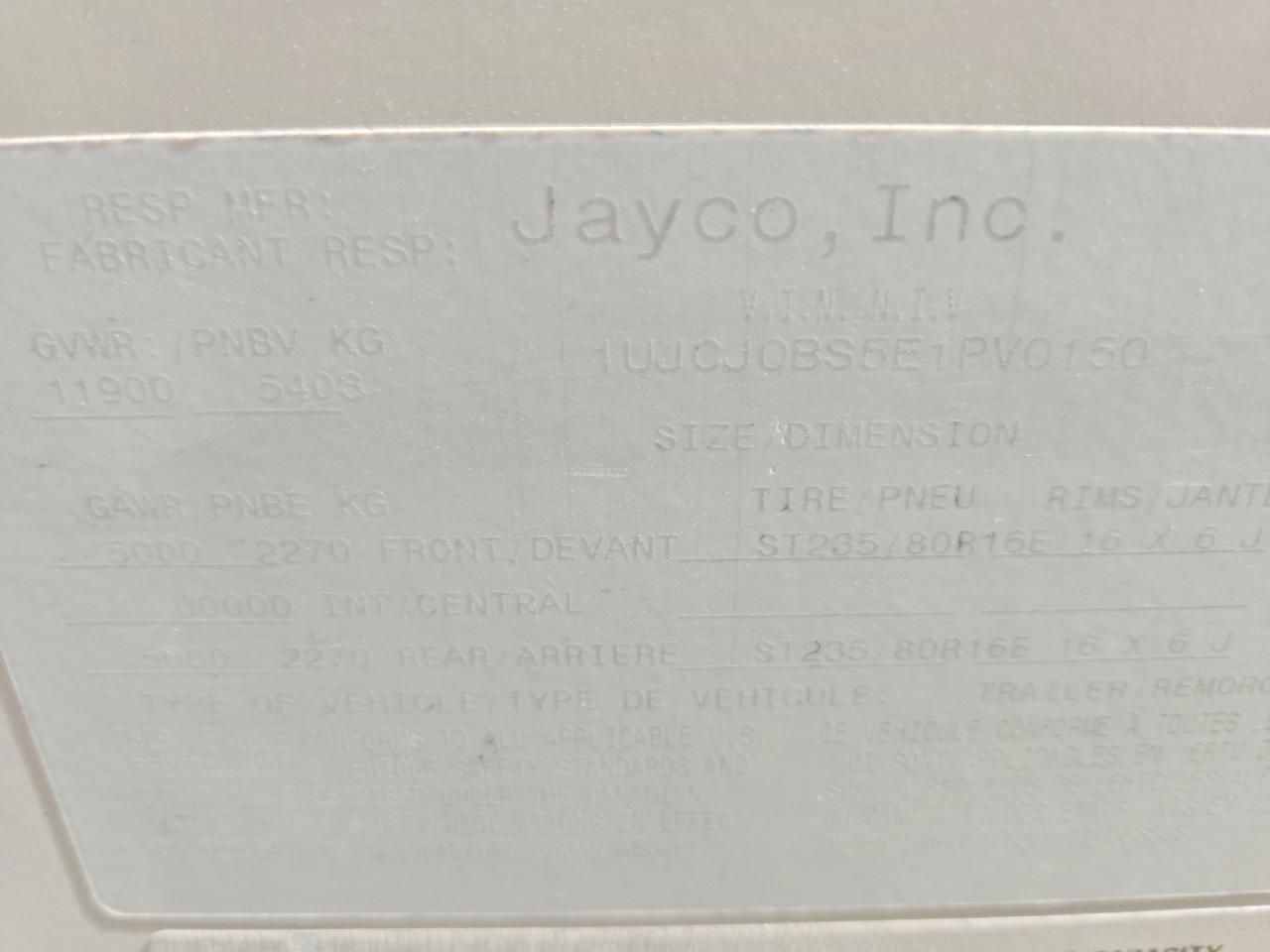 2014 JAYCO All models VIN 1UJCJ0BS5E1PV0150 photo 10