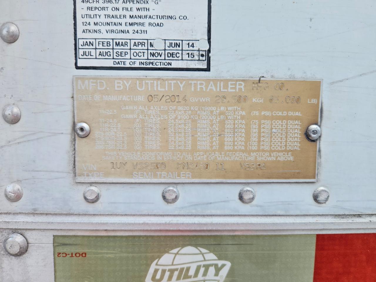 2015 UTILITY All models VIN 1UYVS2539FM245011 photo 10