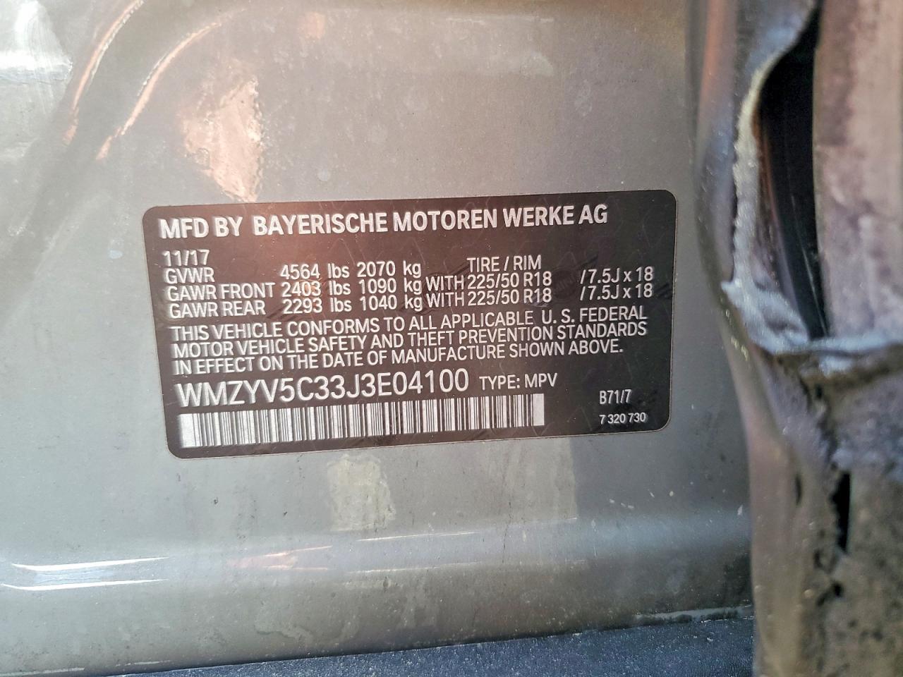 2018 Mini Cooper VIN WMZYV5C33J3E04100 photo 12