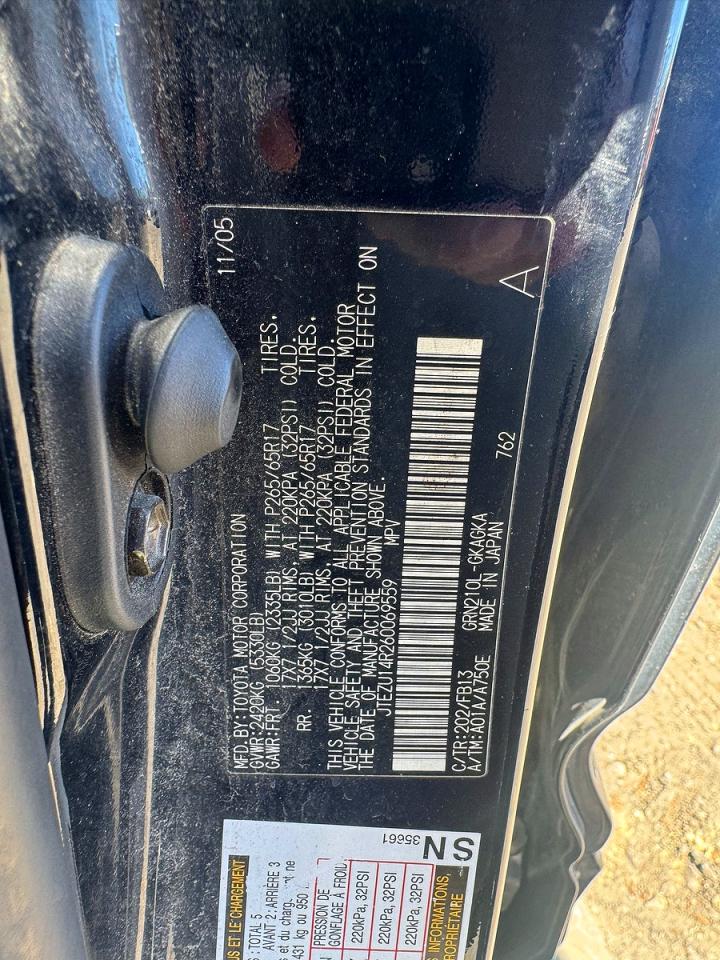 2006 TOYOTA 4runner VIN JTEZU14R260069559 photo 10