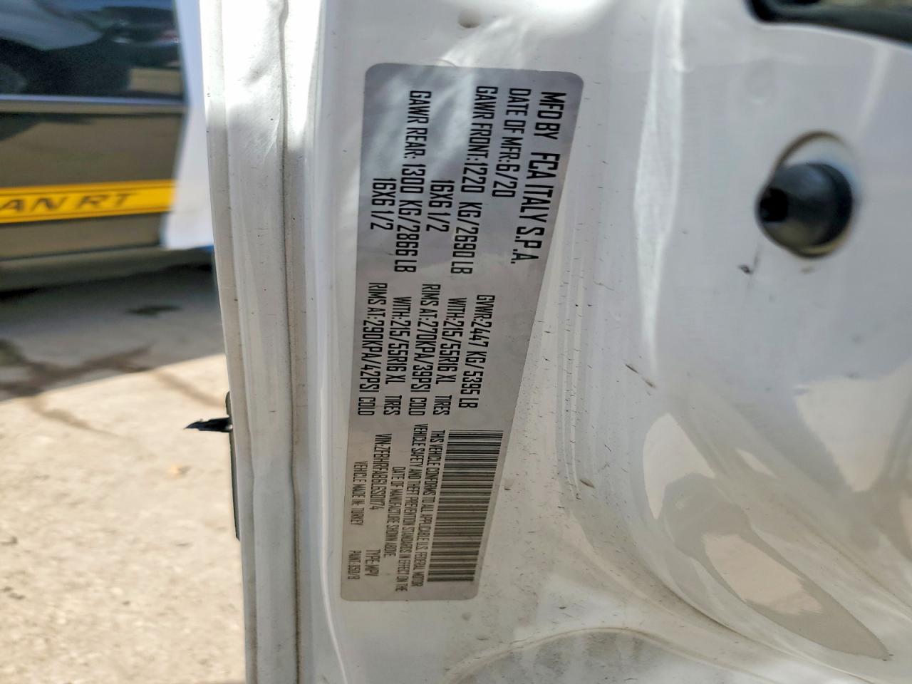 2020 Ram Promaster VIN ZFBHRFAB6L6S01174 photo 12