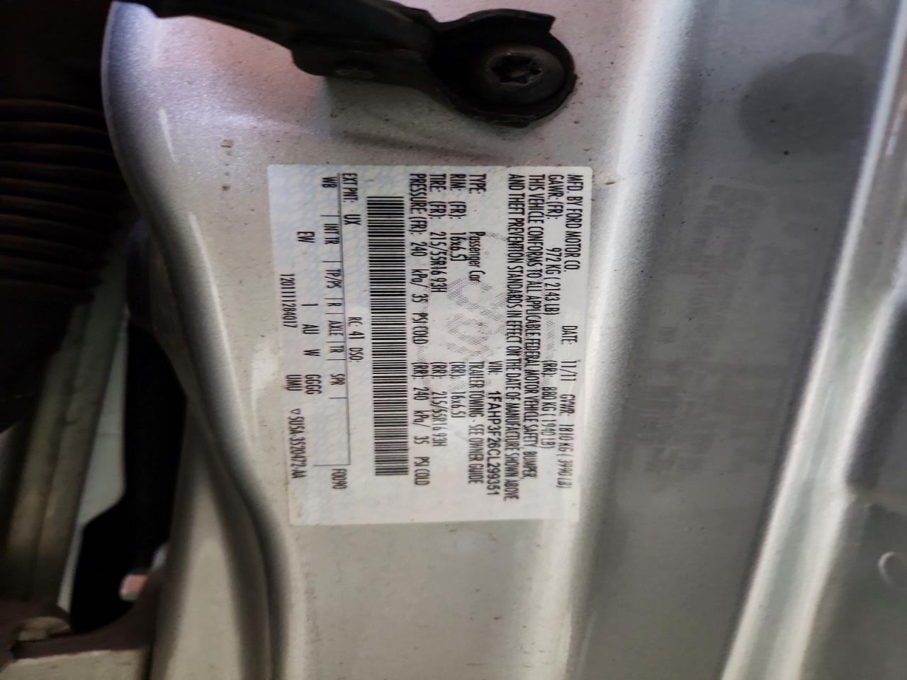 2012 Ford Focus VIN 1FAHP3F26CL299351 photo 12