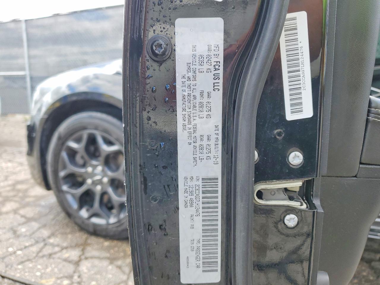 2020 Chrysler 300 VIN 2C3CCAGG7LH124476 photo 12