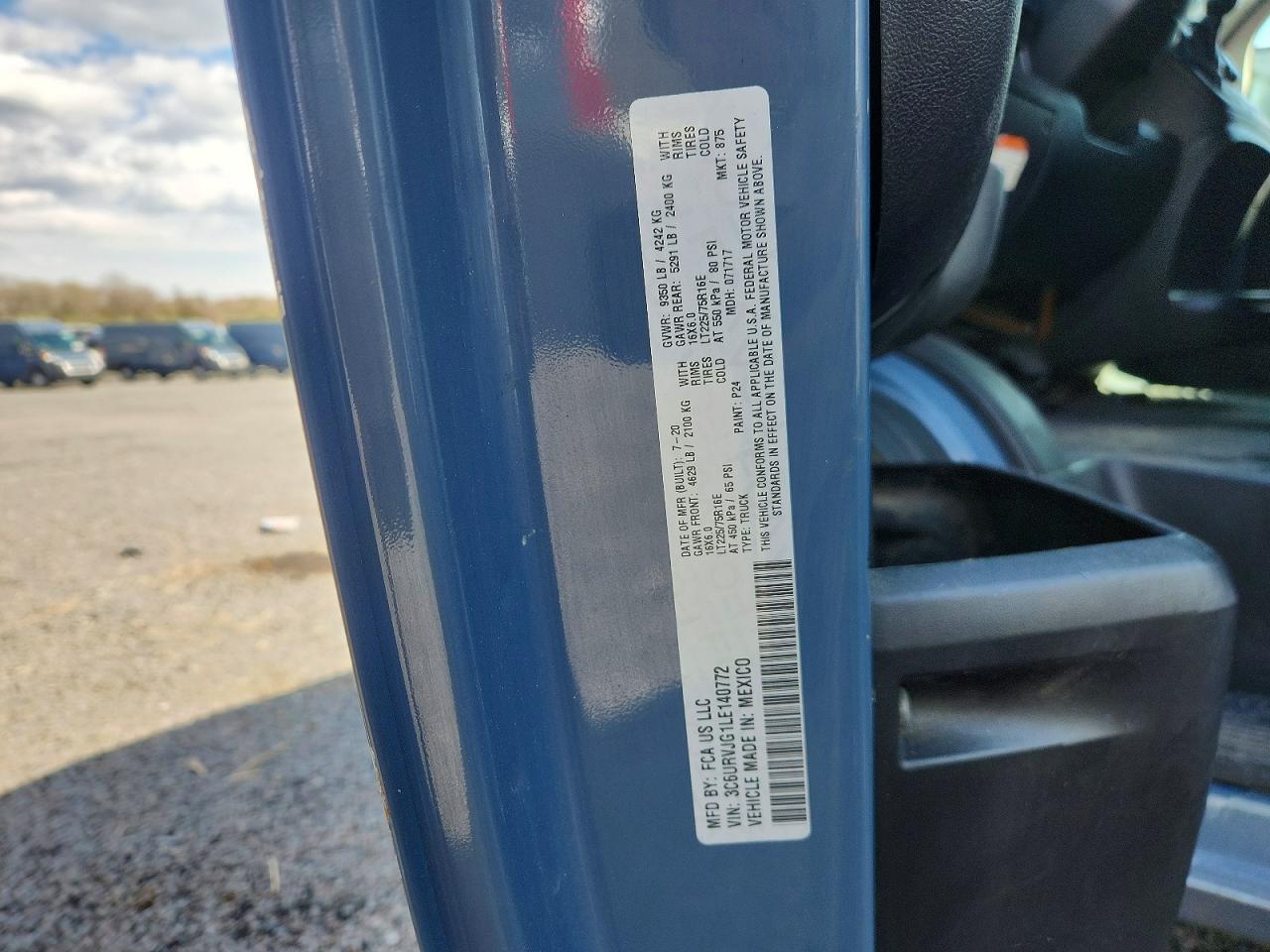 2020 Ram All models VIN 3C6URVJG1LE140772 photo 12