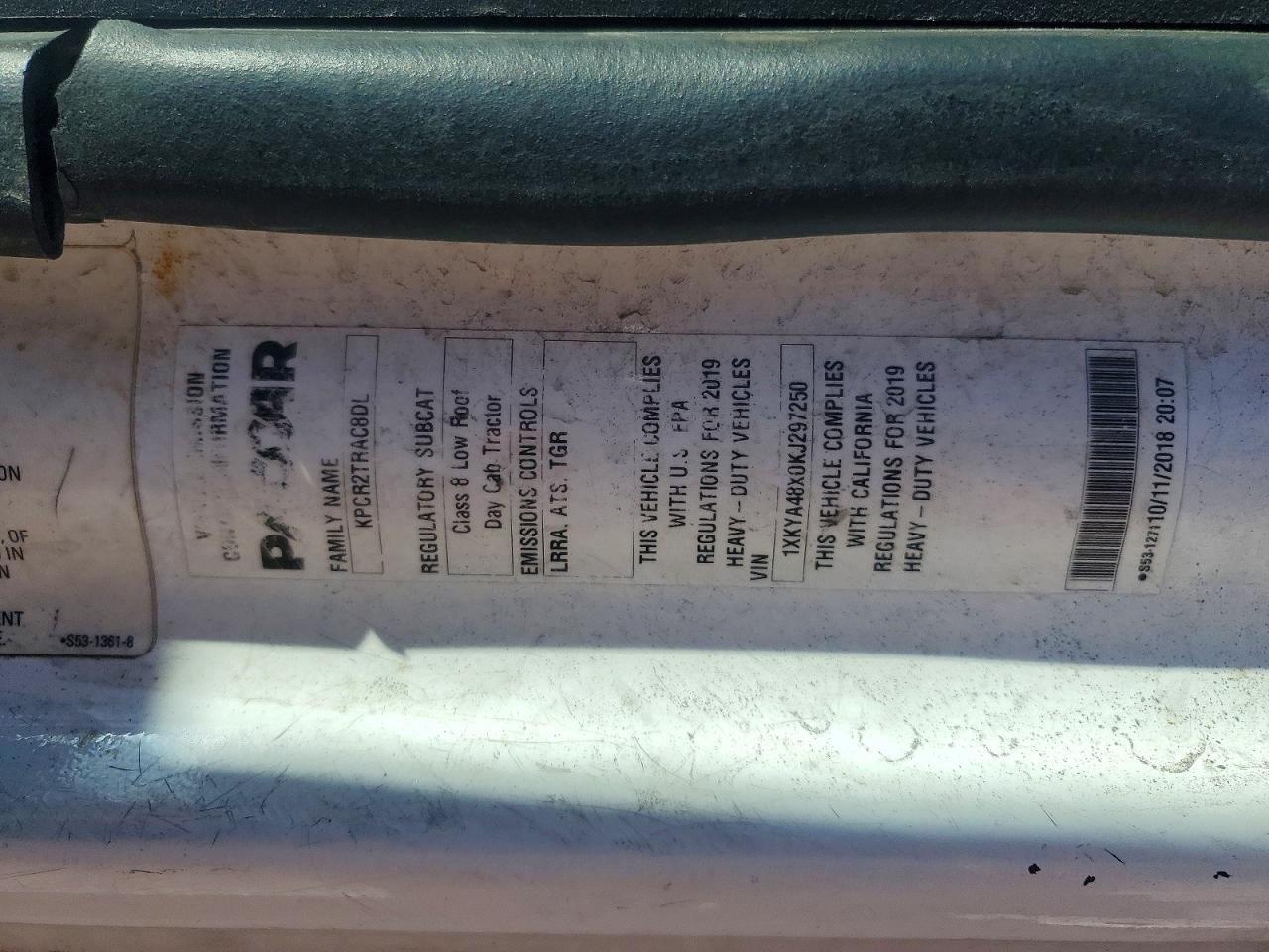 2019 KENWORTH All other VIN 1XKYA48X0KJ297250 photo 10