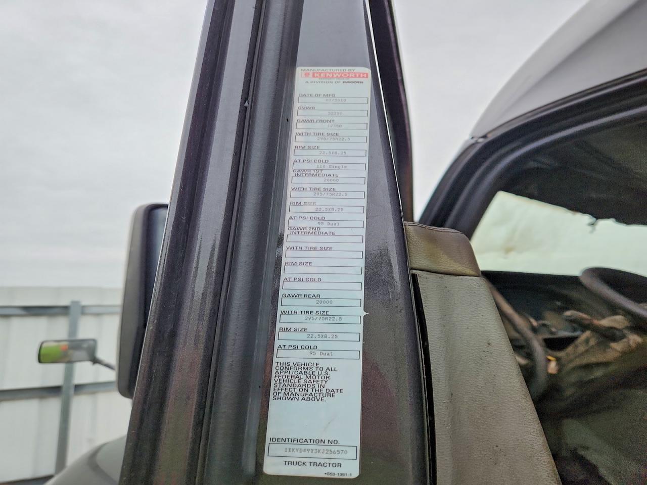 2019 KENWORTH All other VIN 1XKYD49X3KJ256570 photo 10