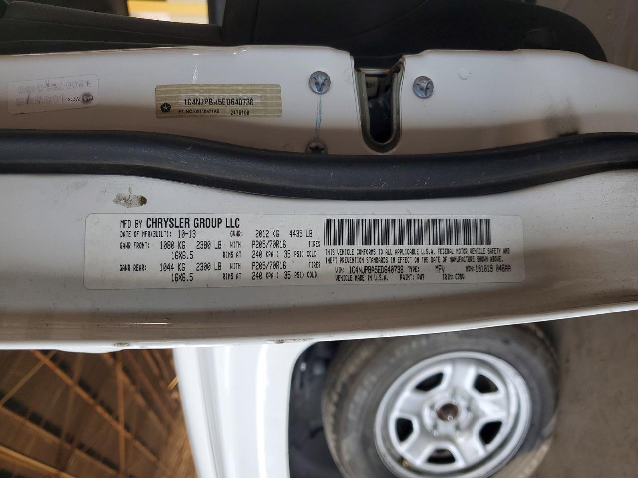 2014 Jeep Patriot VIN 1C4NJPBA5ED640738 photo 12