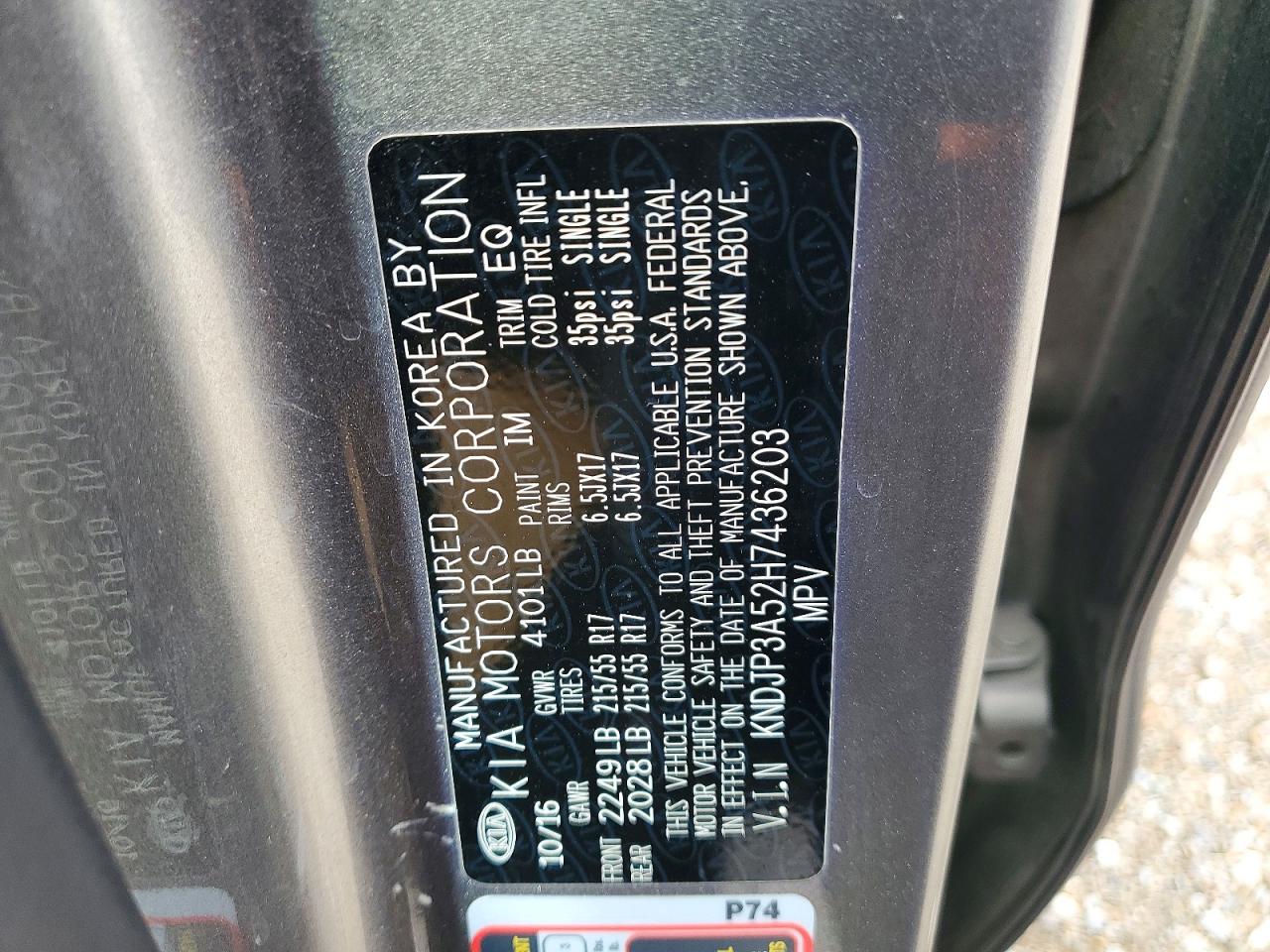 2017 Kia Soul VIN KNDJP3A52H7436203 photo 12