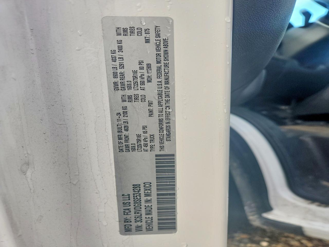 2025 Ram All models VIN 3C6LRVDG8SE534288 photo 12