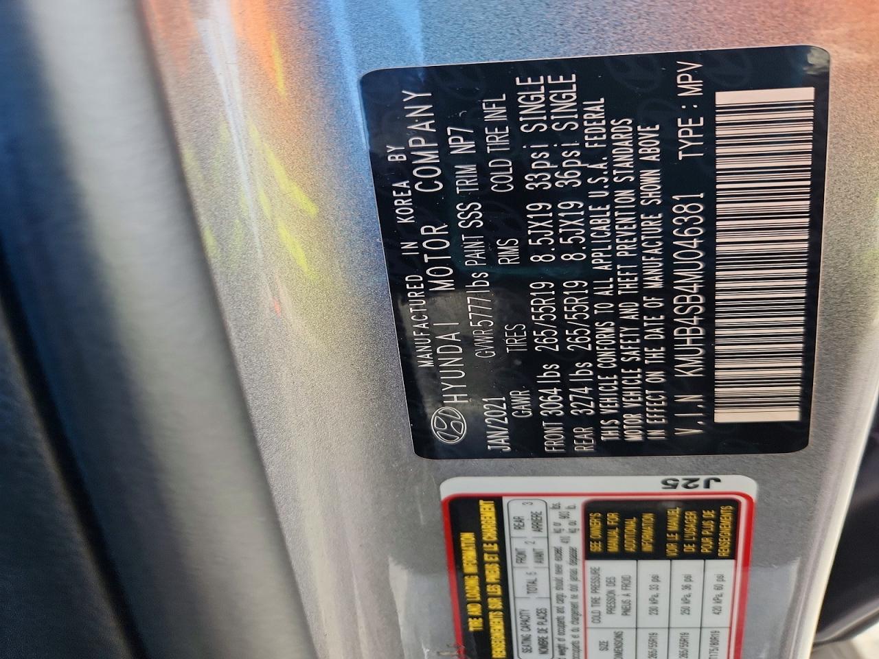 2021 Genesis Gv80 VIN KMUHB4SB4MU046381 photo 12