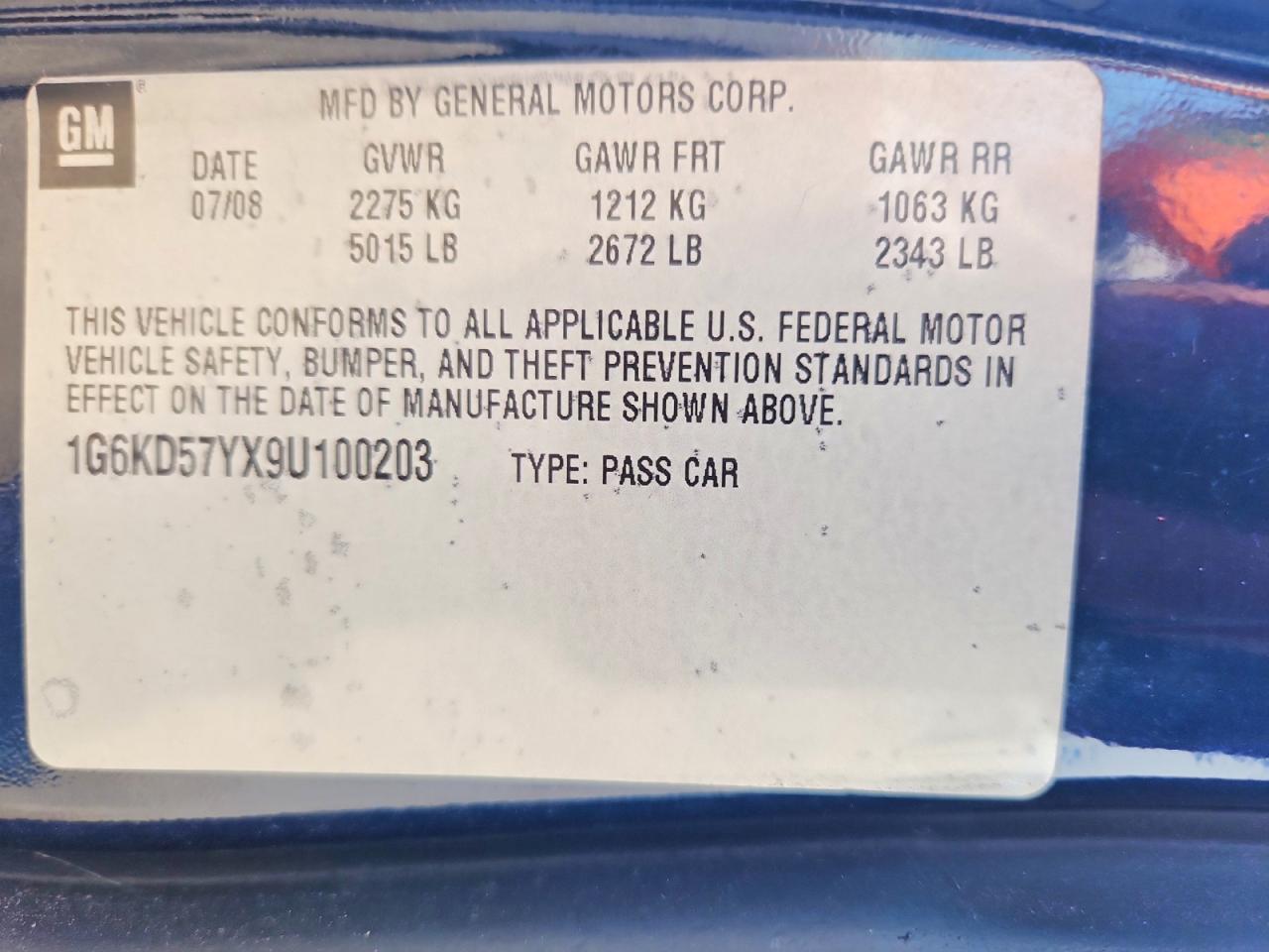 2009 Cadillac Dts VIN 1G6KD57YX9U100203 photo 12