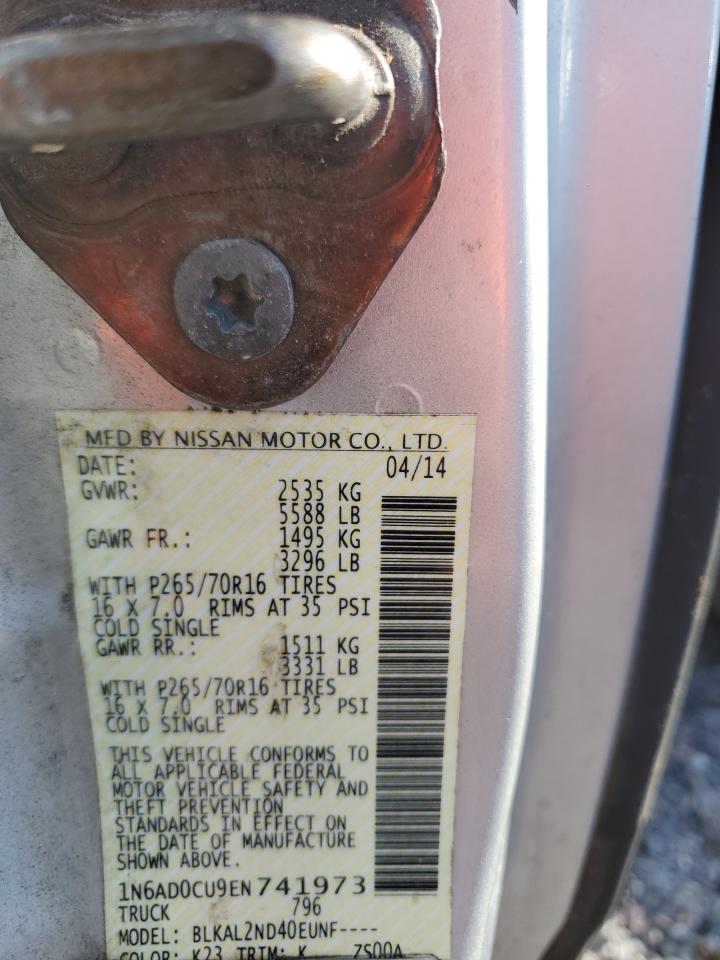 2014 Nissan Frontier VIN 1N6AD0CU9EN741973 photo 12