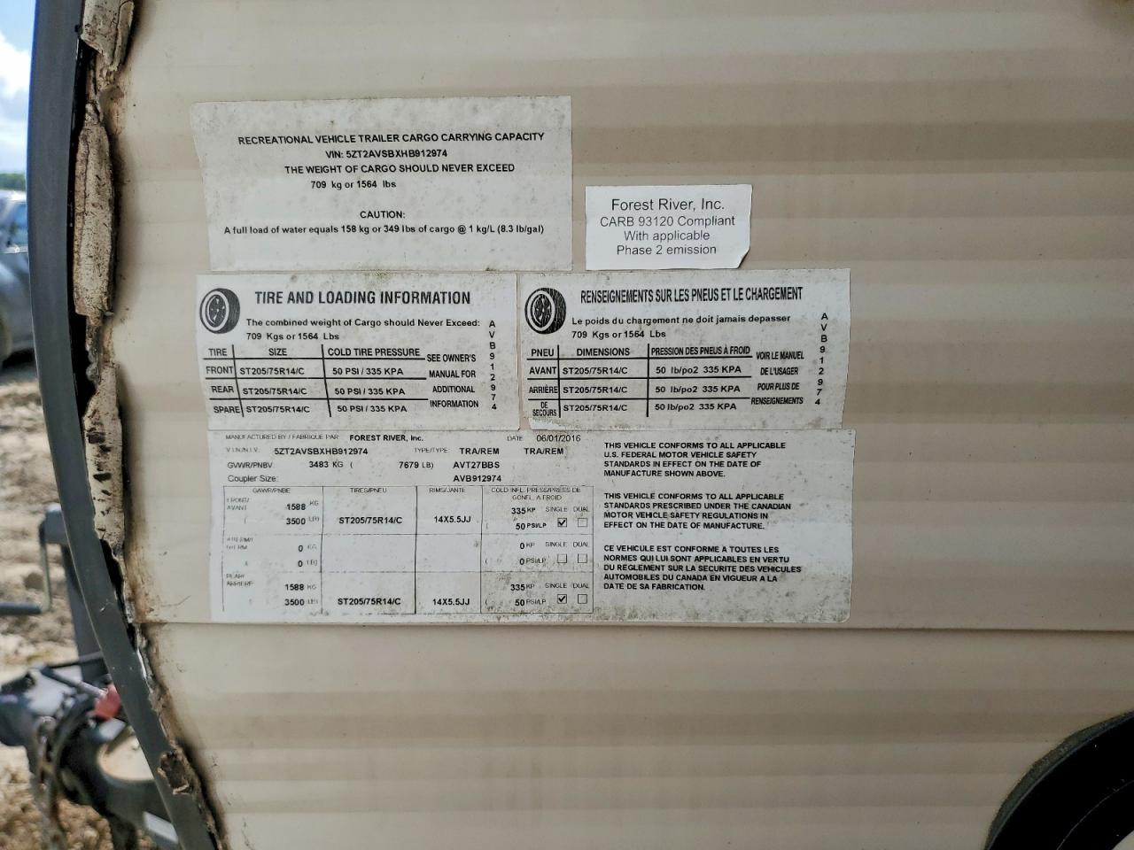 2017 FOREST Avenger VIN 5ZT2AVSBXHB912974 photo 10