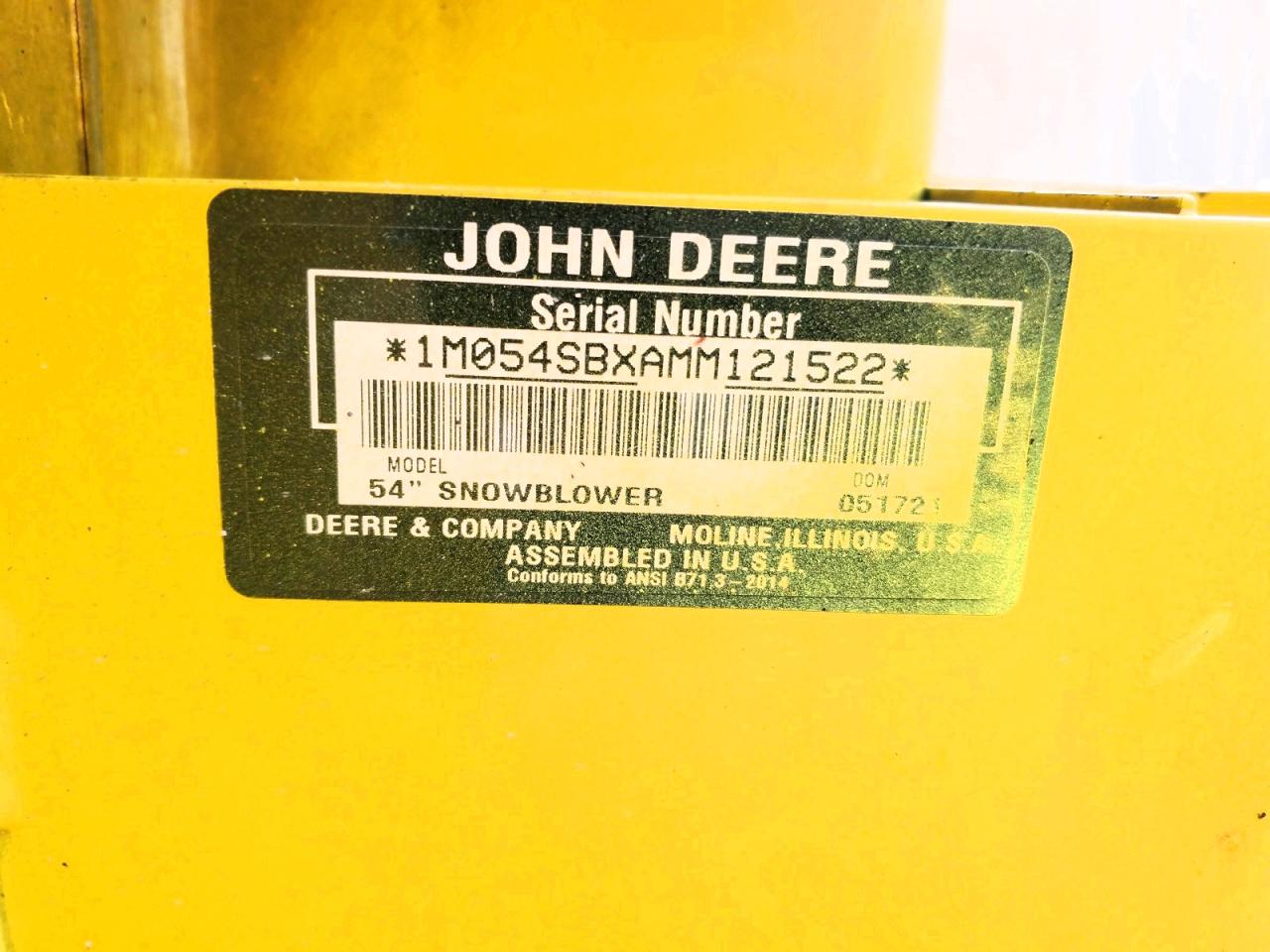 2021 JOHN Model 5420 VIN 1M054SBXAMM121522 photo 10