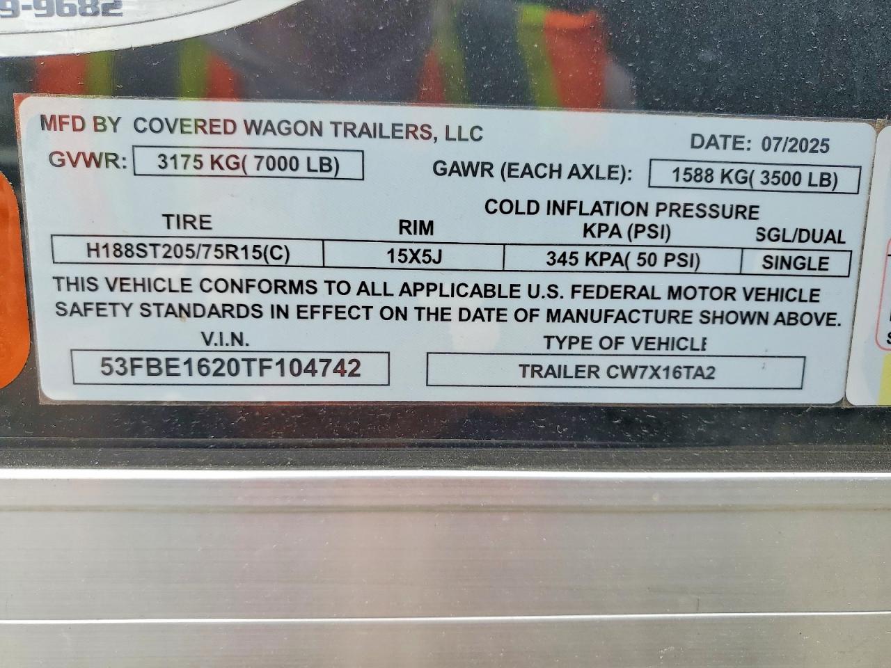 2026 COVERED Enclosed c VIN 53FBE1620TF104742 photo 10