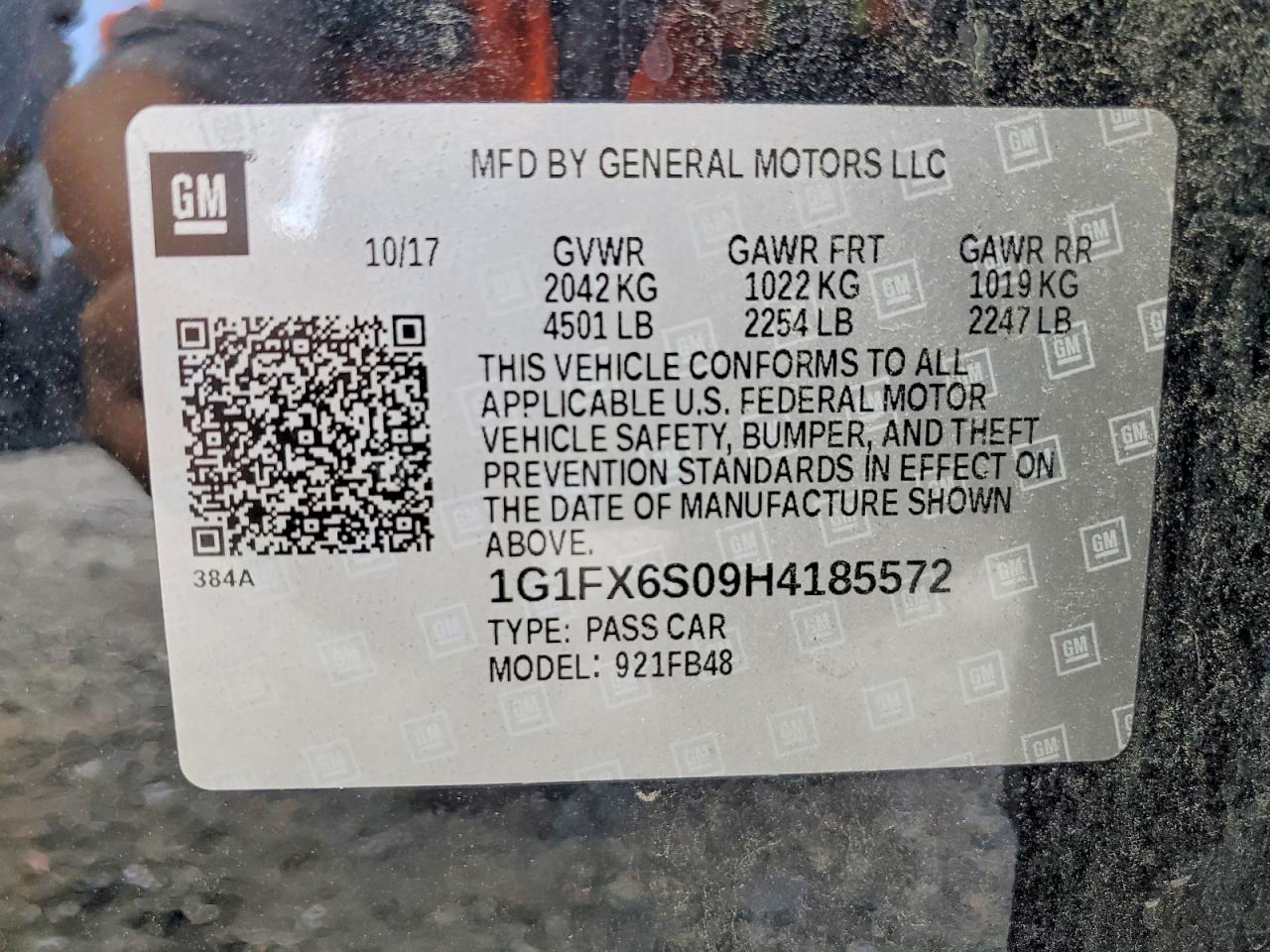2017 Chevrolet Bolt VIN 1G1FX6S09H4185572 photo 12