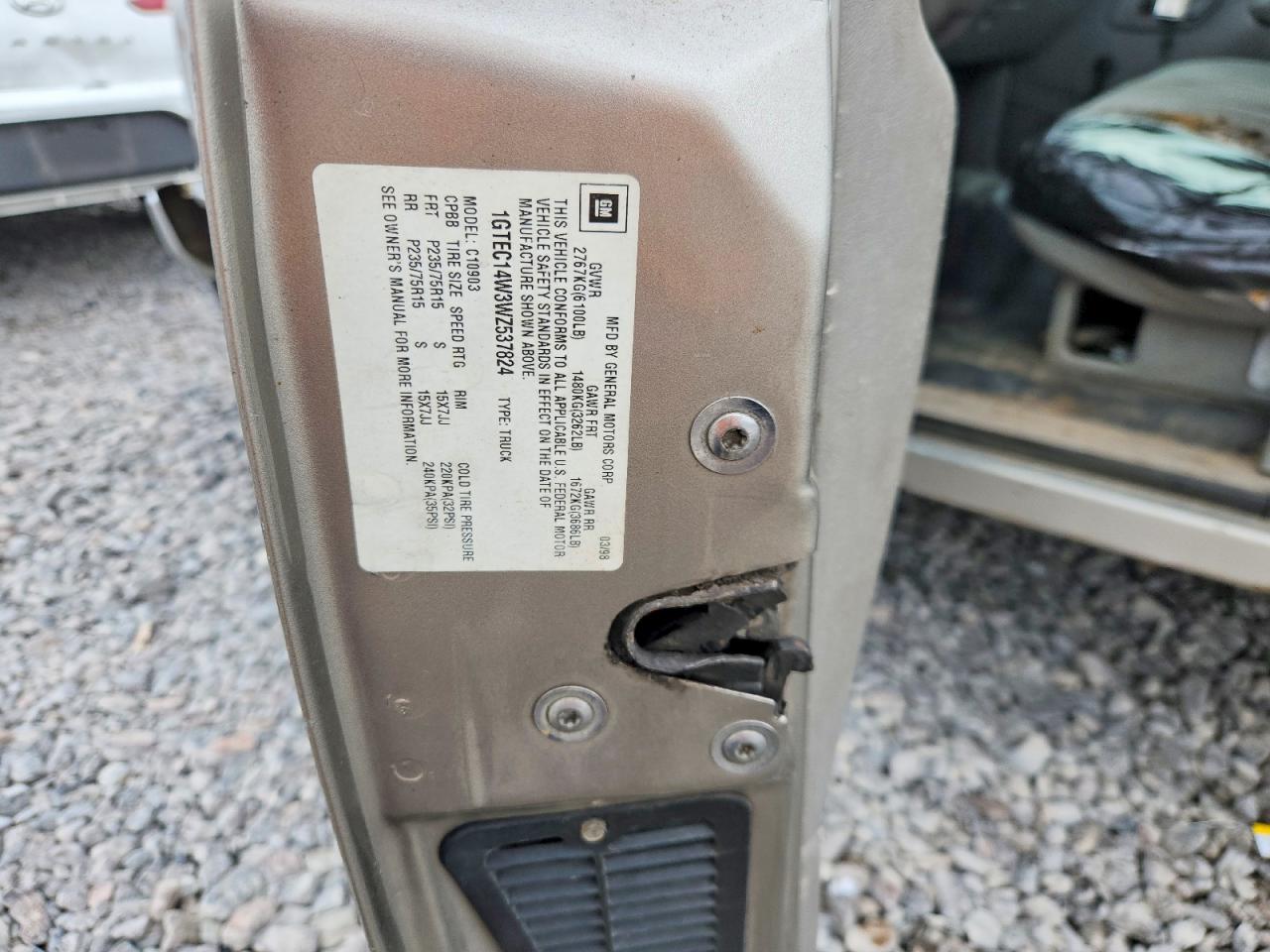 1998 GMC SIERRA VIN 1GTEC14W3WZ537824 photo 12