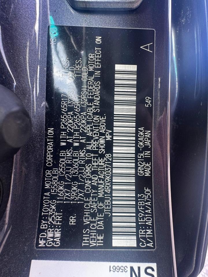 2009 Toyota 4runner VIN JTEBU14RX9K037128 photo 10