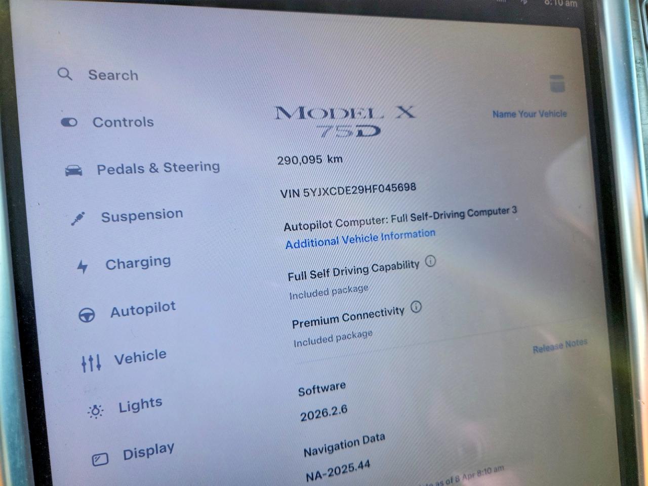 2017 Tesla Model x VIN 5YJXCDE29HF045698 photo 9