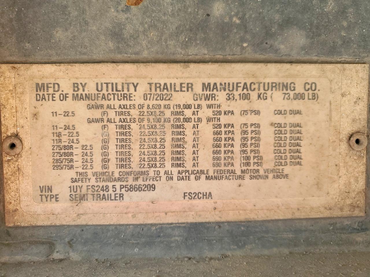 2023 UTILITY Trailbox VIN 1UYFS2485P5866209 photo 10