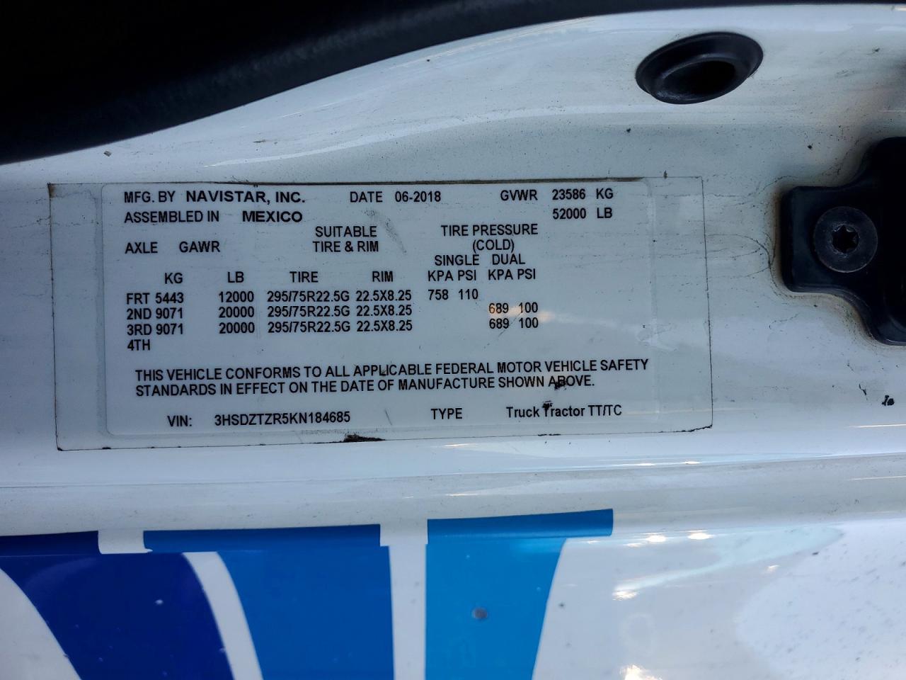 2019 International All other VIN 3HSDZTZR5KN184685 photo 10