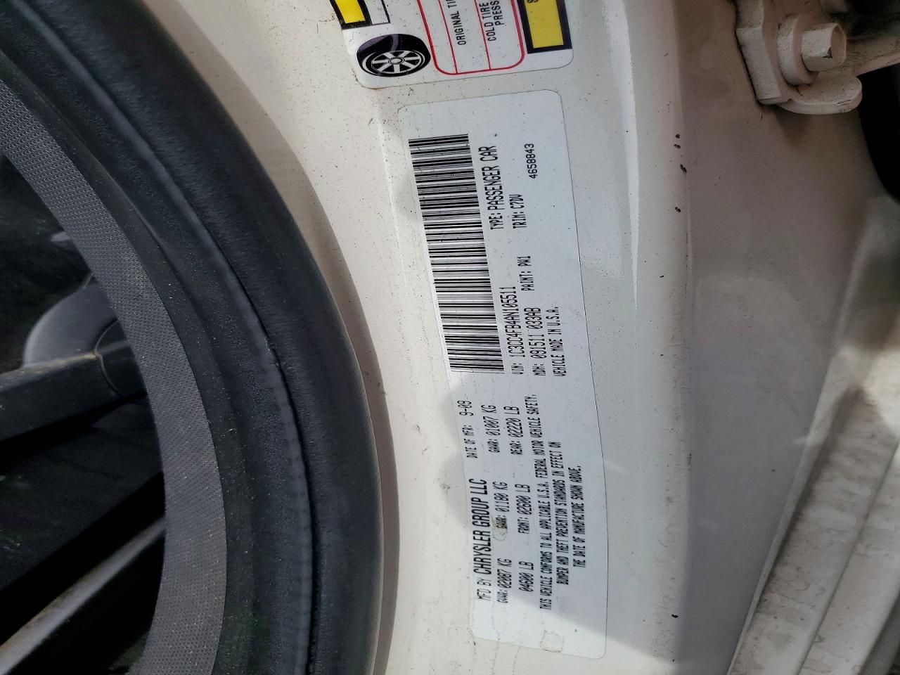2010 Chrysler Sebring VIN 1C3CC4FB4AN105511 photo 12