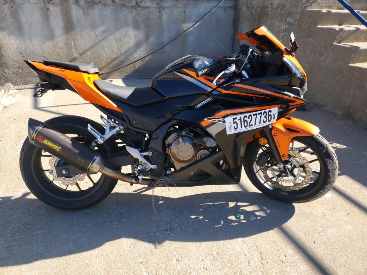 2017 Honda Cbr cycle VIN MLHPC4401H5400040 photo 1