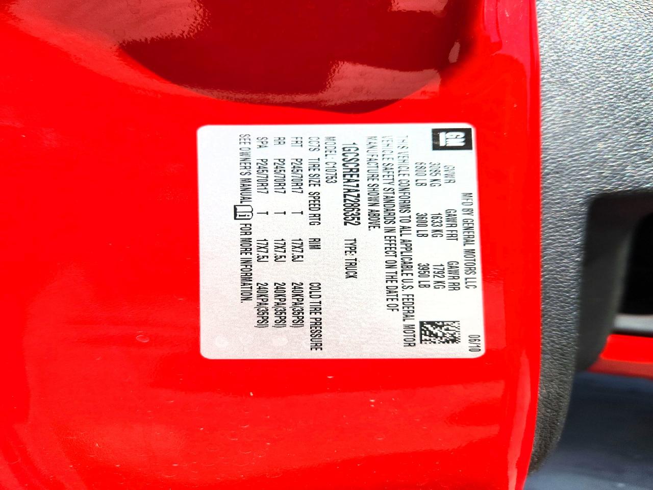 2010 Chevrolet Silverado VIN 1GCSCREA7AZ286352 photo 12
