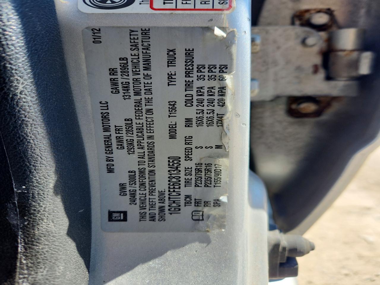 2012 Chevrolet Colorado VIN 1GCHTCFE6C8134550 photo 12