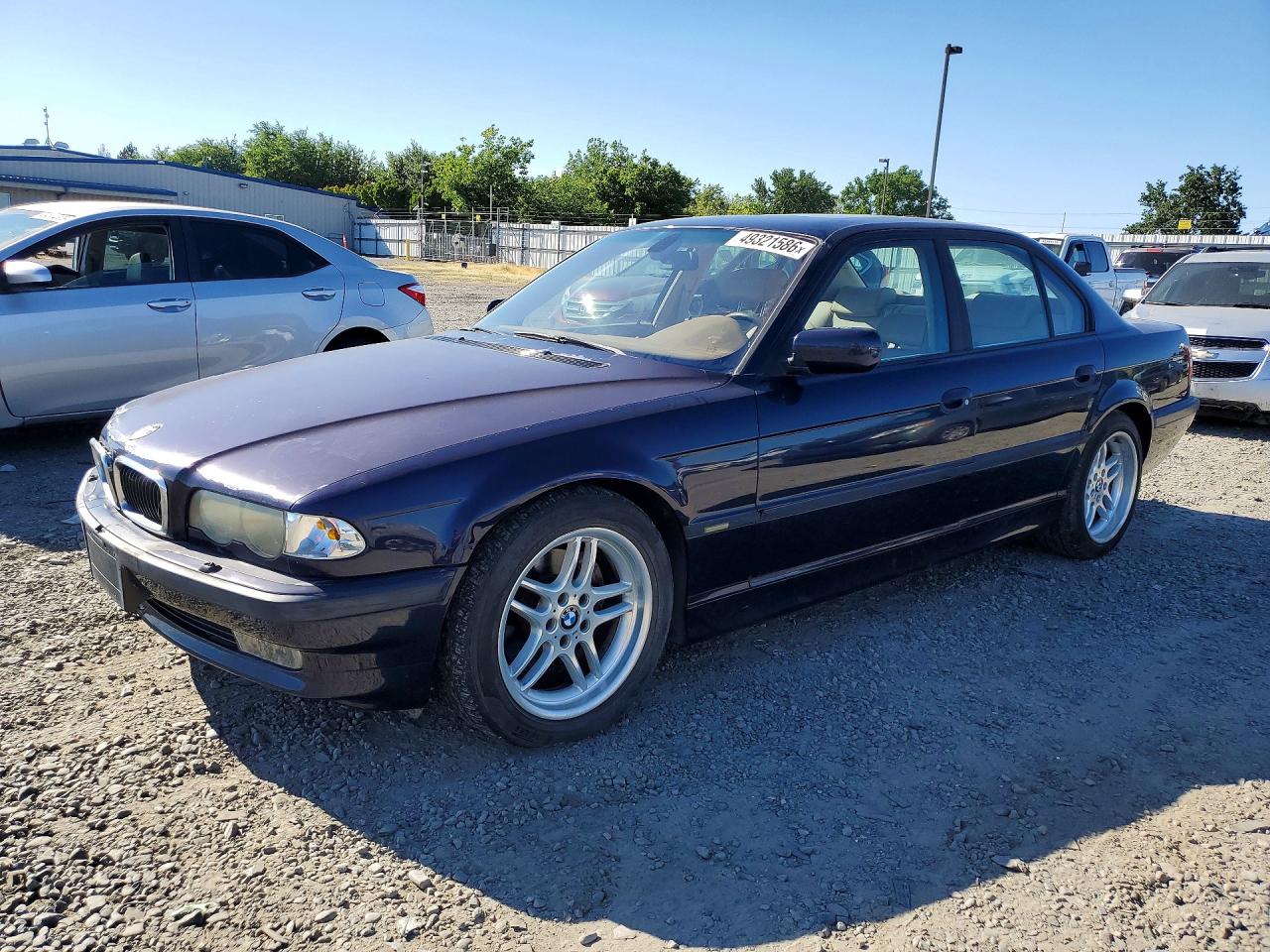 2001 BMW 7 series VIN WBAGG834X1DN85801 photo 1