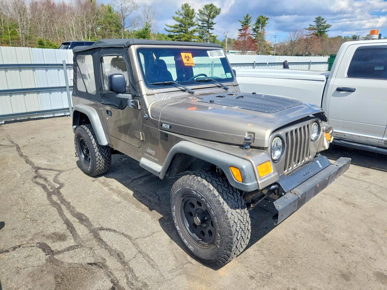 2003 Jeep Wrangler / VIN 1J4FA29123P356888 photo 4