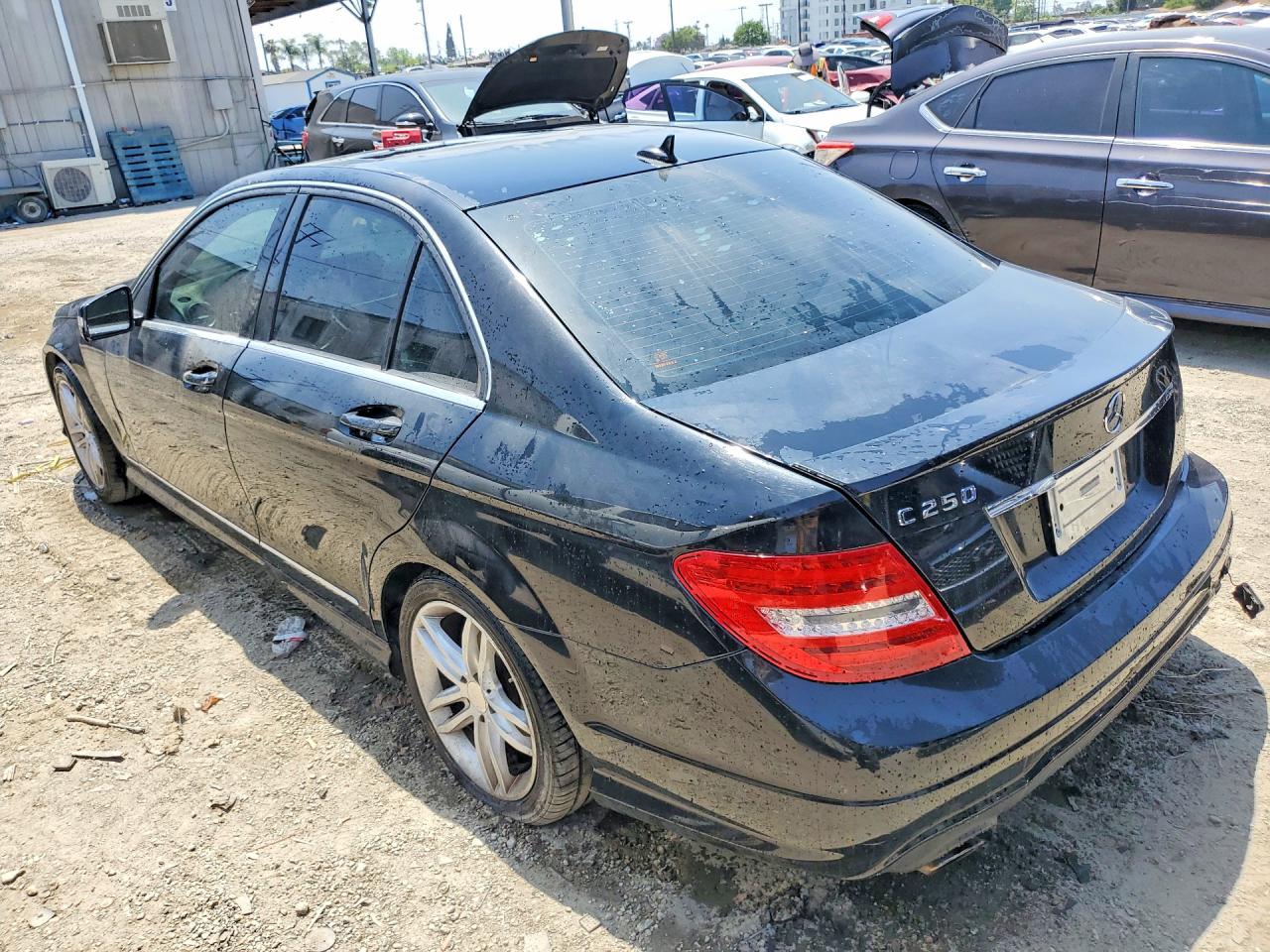 2014 Mercedes-Benz C class VIN WDDGF4HB3EG249441 photo 2