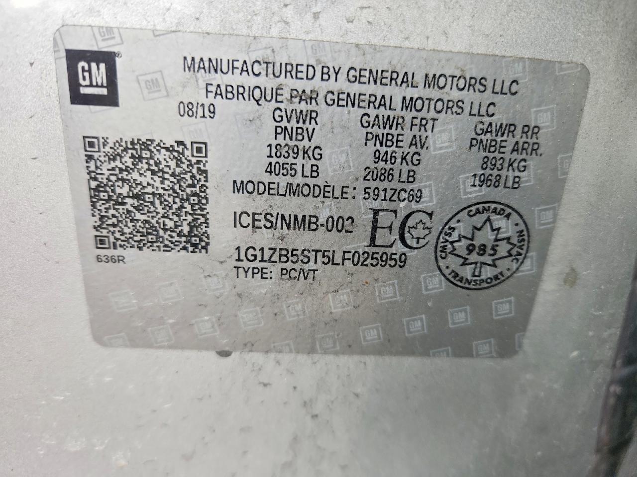 2020 Chevrolet Malibu VIN 1G1ZB5ST5LF025959 photo 12