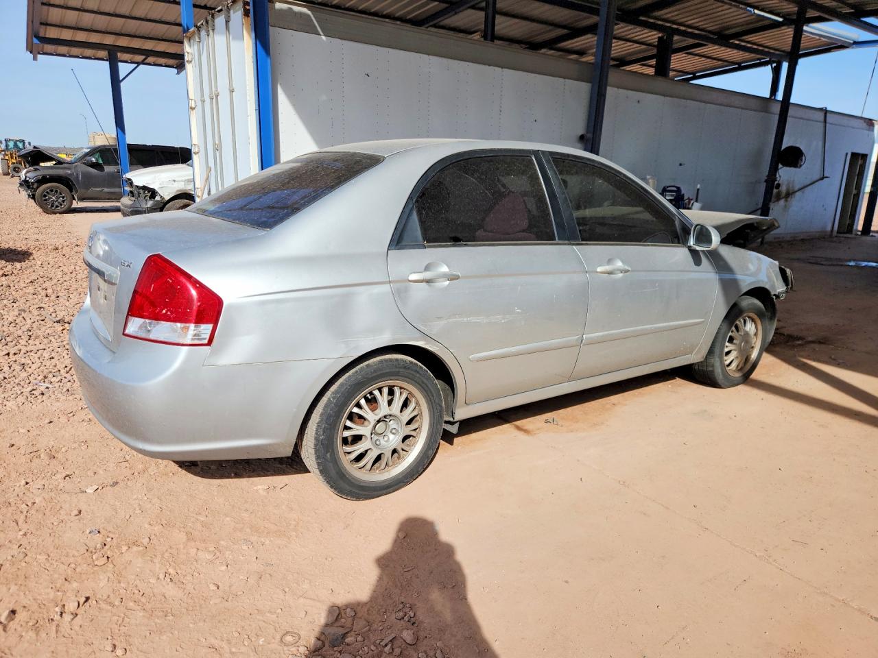 2008 Kia Spectra VIN KNAFE121685523056 photo 3