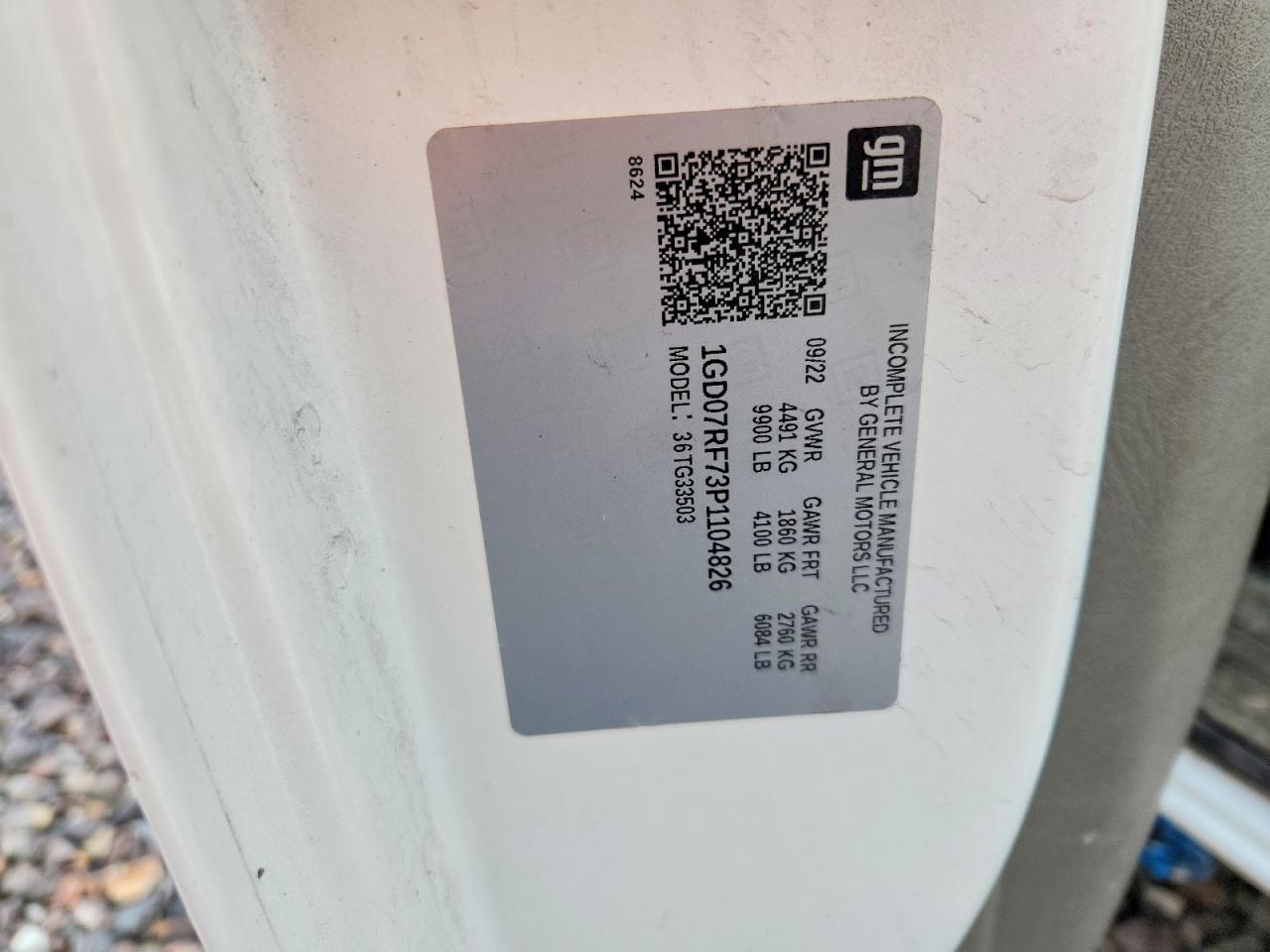 2023 GMC Savana VIN 1GD07RF73P1104826 photo 12