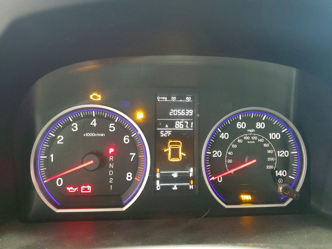 2008 HONDA Crv VIN 5J6RE48568L036845 photo 9
