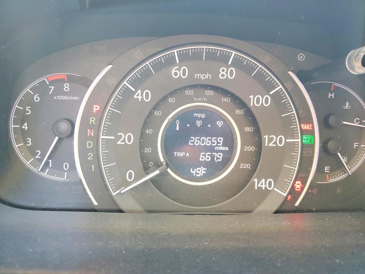 2013 Honda Crv VIN 5J6RM3H76DL005278 photo 9