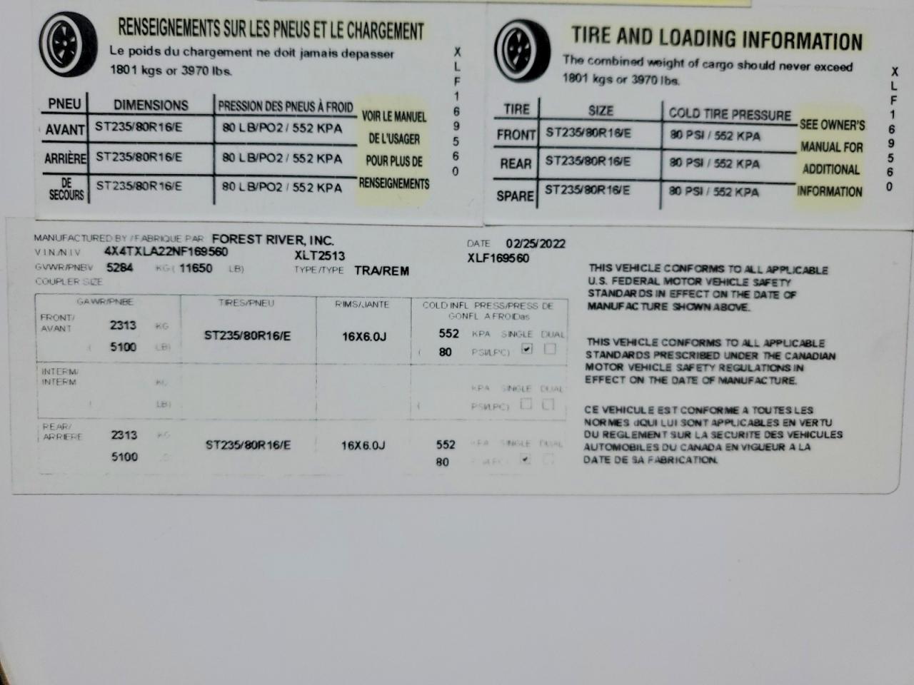 2022 FOREST All models VIN 4X4TXLA22NF169560 photo 10