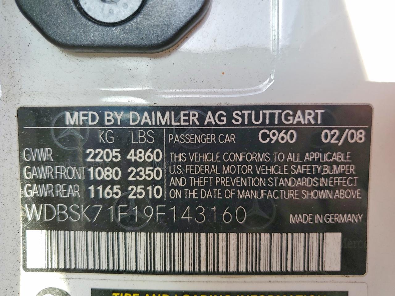 2009 MERCEDES-BENZ Sl-class VIN WDBSK71F19F143160 photo 12
