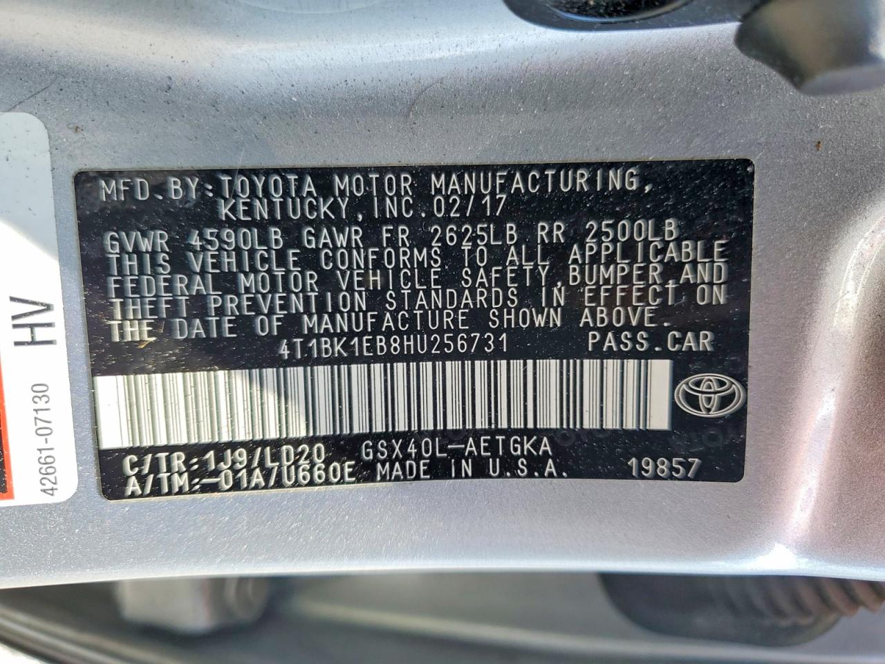 2017 TOYOTA Avalon VIN 4T1BK1EB8HU256731 photo 12